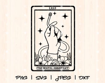 Dental Assistant Svg Png | CDA Svg Png | Certified Dental Assistant Svg Png | Cute Dental Hygiene Dental Squad Life Tarot Shirt Svg Cut File