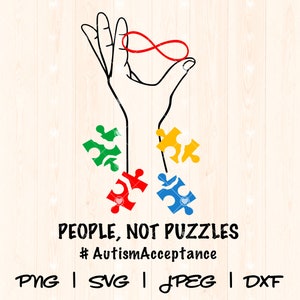 Autisme Svg Png | Autisme puzzel Svg Png | Autisme acceptatie Svg Png | Autisme liefde Svg | Au-some Autism Advocate Svg Autism Infinity Sign Svg