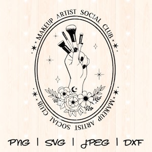 Makeup Artist Svg Png |  Makeup Svg | Beauty Svg | Cosmetics Svg | Makeup Bag Svg | Makeup Brush Svg Cosmetology Beautician Svg Png Cut File