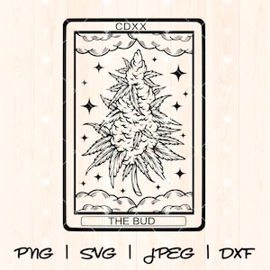 PNG Svg de mauvaises herbes | 420 Svg | Stoner Svg |  Fumer de l'herbe Svg | Svg de cannabis | Tête de pot Svg | Svg de feuille de pot | Carte de tarot de marijuana Ganja Svg Png