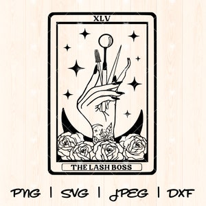 Lash Artist Svg | Lash Boss Svg | Lash Tech Png Svg | Lash Queen Svg | Lash Technician Svg | Lash Artist Tarot Card Png Svg Shirt Design