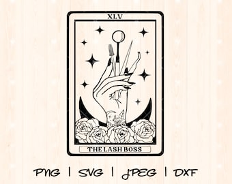 Lash Artist Svg | Lash Boss Svg | Lash Tech Png Svg | Lash Queen Svg | Lash Technician Svg | Lash Artist Tarot Card Png Svg Shirt Design