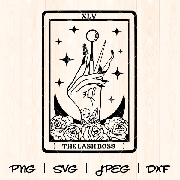 Lash Artist Svg | Lash Boss Svg | Lash Tech Png Svg | Lash Queen Svg | Lash Technician Svg | Lash Artist Tarot Card Png Svg Shirt Design