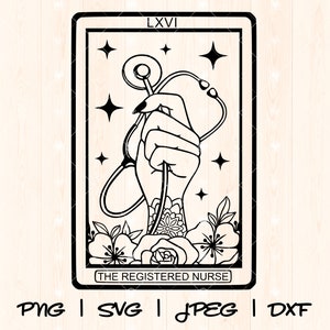 Nurse Svg | Stethoscope Svg | Nurse Life Svg Png | Registered Nurse Svg | RN Svg Png | Nursing Svg Png | The Nurse Tarot Card Design File