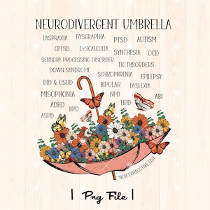 Neurodivergent Png | Neurodiversity Png | Special Ed Teacher Png | Neurodiverse Png | SPED Teacher Png | Therapist Png | Sublimation Design