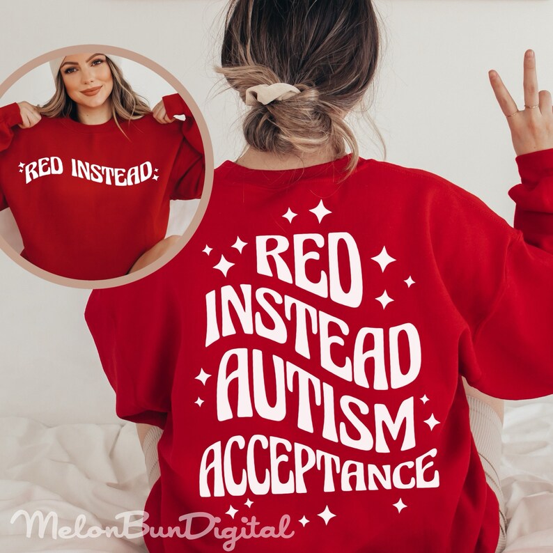 Autism Svg Png | Red Instead Svg | Red Autism Svg | Autism Love Svg ...