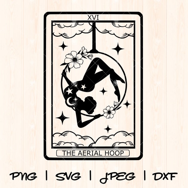 Luchtfoto hoepel Svg Png | Lyra Svg Png | Luchtfotograaf Svg Png | Luchtfitness SVG | Luchtfoto Acrobat Svg Luchtfoto hoepel silhouet Tarot Card Svg Png