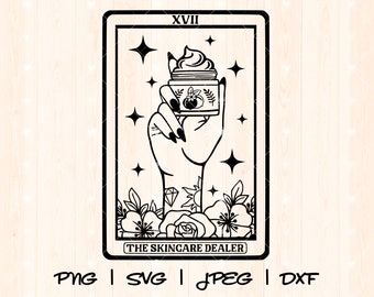 Esthetician Svg | Skincare Svg Png | Skin Specialist Svg | Esthetician Life Svg | Beauty Therapist Png | Facial Technician Tarot Card Design