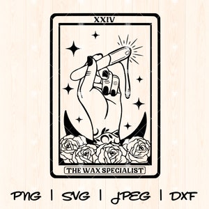 Wax Boss Svg | Wax Babe Svg | Cire Hustler Svg | Dame de cire PNG | Spécialiste de la cire, cosmétologue esthéticienne, technicienne en cire, carte de tarot Png Svg