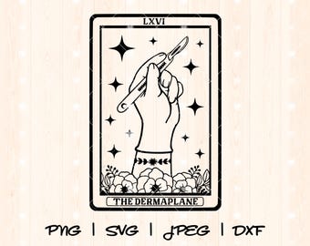 Estetiker Svg | Hudvård Png | Hudspecialist Svg | Estetiker Liv Svg | Skönhetsterapeut Png | Ansiktstekniker Tarotkortdesign