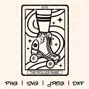 Roller Skate Svg Png | Roller Skater Svg | Roller Skating Svg | Skate Svg | Retro Skates Svg | Skater Girl Roller Derby Svg Tarot Svg Png
