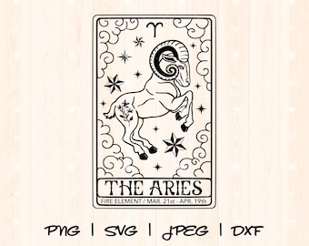 Widder geschnitten Datei | Widder Saison zwart | Aries Queen geschnitten Datei | Widder Sternzeichen SVG | Widder Cut File Sternzeichen Horoskop Aries Tarot Karte svg Png Design