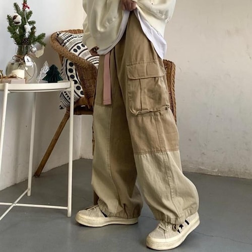 Hypebeast Cargo Pants for Men Khaki Beige Black Cargo Trousers Etsy
