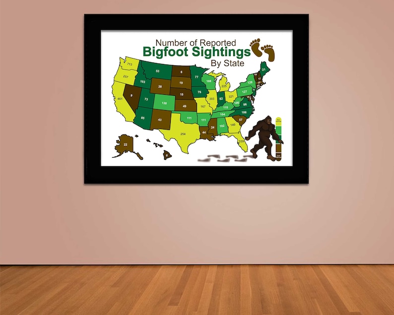 Bigfoot Sighting Map Sasquatch - Il 794xN.5284134162 Ov1w