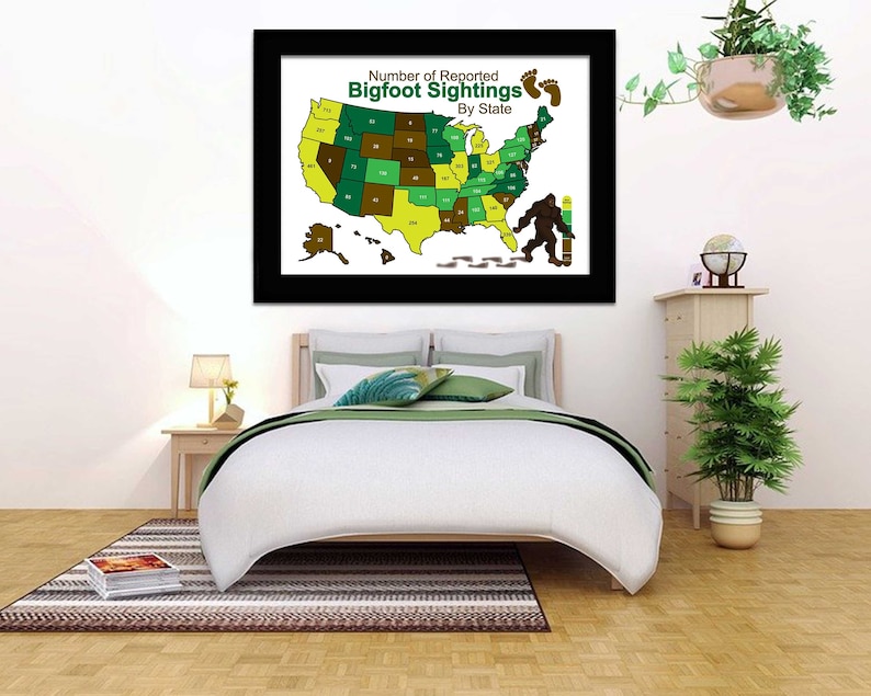 Bigfoot Sighting Map Sasquatch - Il 794xN.5284134138 13kq 