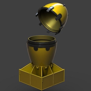 Oppenheimer Atom Bomb Container 3D Printed