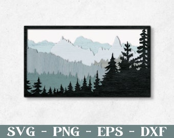 File SVG per taglio laser e Cricut, per progetti CNC e Glowforge.