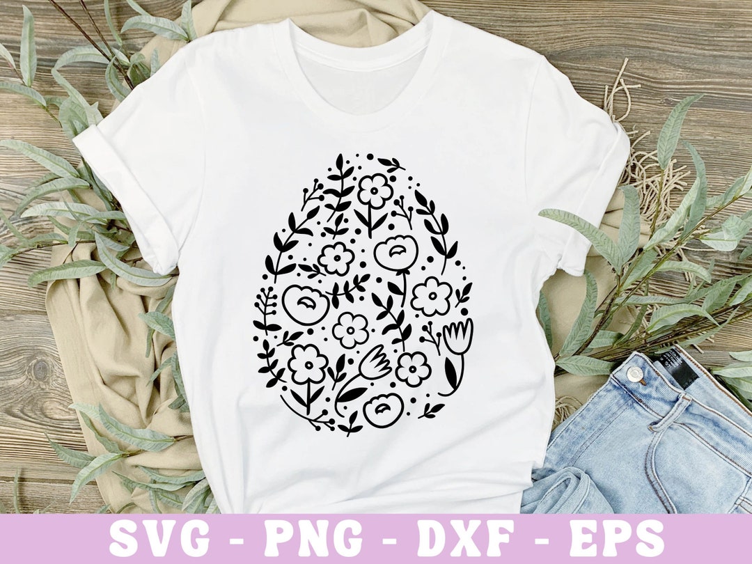 Floral Easter Egg SVG , Easter Cut Files for Cricut, Popular Easter ...
