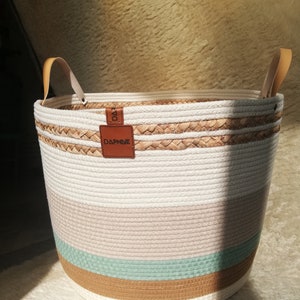 Living Room Storage Basket,Home Decor,Rustic Home Decor,Gift For Her,Toy Storage Basket,Gift For Home,