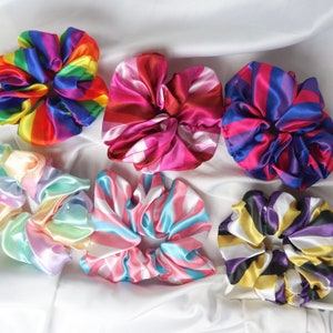 Pride Scrunchies | Gay | Lesbian | Non-binary nonbinary | transgender | bisexual | pride |LGBTQ | LQBTQIA+ | Gift for friend