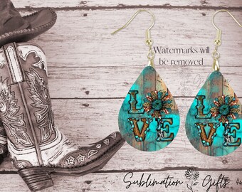 Western earring png | Southern  earring template | teardrop earring png | sublimation designs | sublimation earrings png | bundle W1