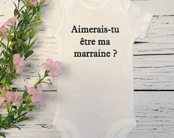 Newborn diaper cover, pregnancy announcement for a godmother request “Would you like to be my godmother? » wonderful memory