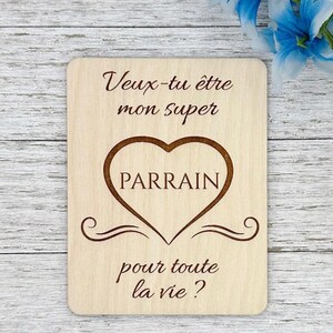 Pastille souvenir de grossesse, demande de parrain « Veux-tu être mon super parrain pour toute la vie »
