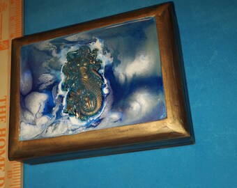 Mermaid Jewelry/Trinket Musical Box Refurbished