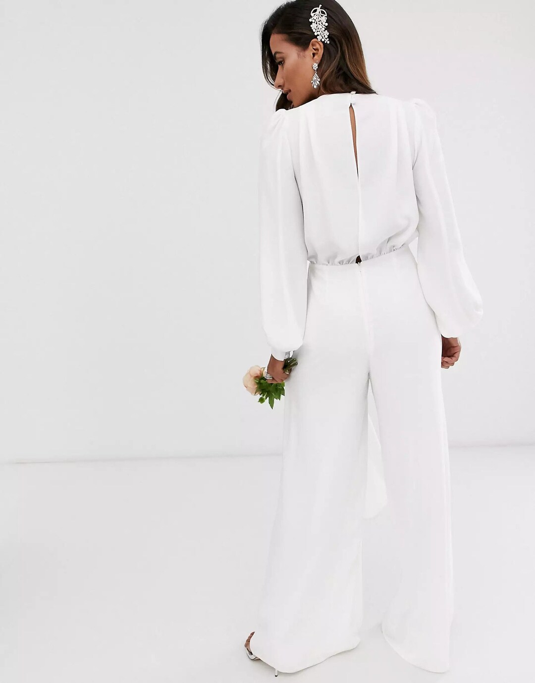 Minimalist Side Drape Wedding Jumpsuit for Stylish Bride Etsy