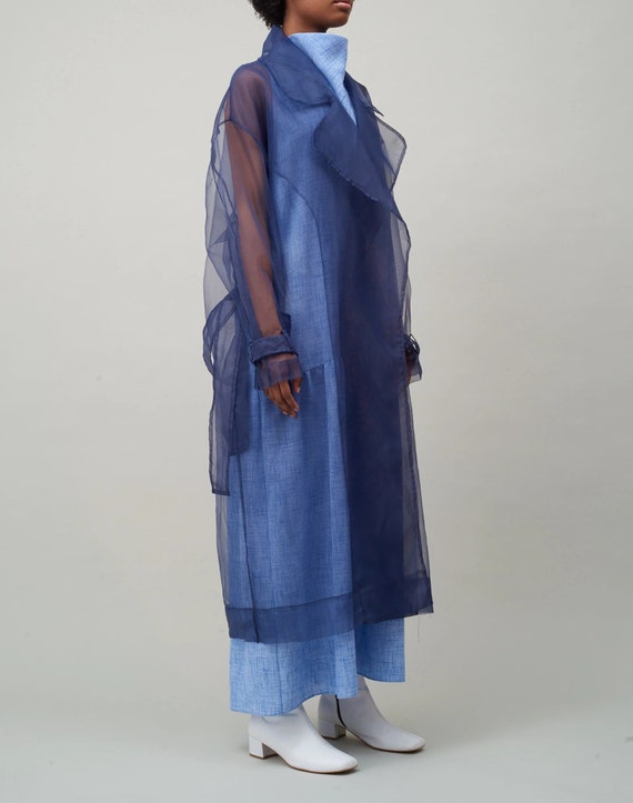 Organza trench coat sale