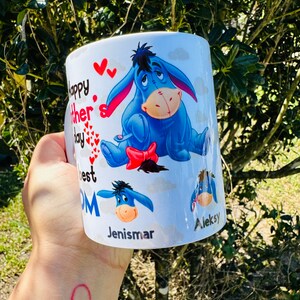 Eeyore Tasse für Muttertag, perfektes Geschenk für Mutter, personalisierte Tasse, perfektes Geschenk für sie, Bechergeschenk, Muttertagsgeschenk, Bechergeschenk