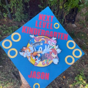 Sonic Cap Topper, Graduierung Cap Topper, 2025 Cap Topper, 2025 Cap Topper, Karton Dekoration, Sonic Cap Topper, Sonic Cap Topper für Kinder