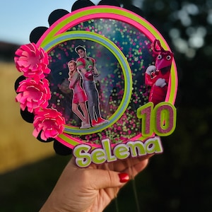 Zombies 3 cake topper, shaker, light, birthday favor, caketopper shaker,glitter and light, birthday party