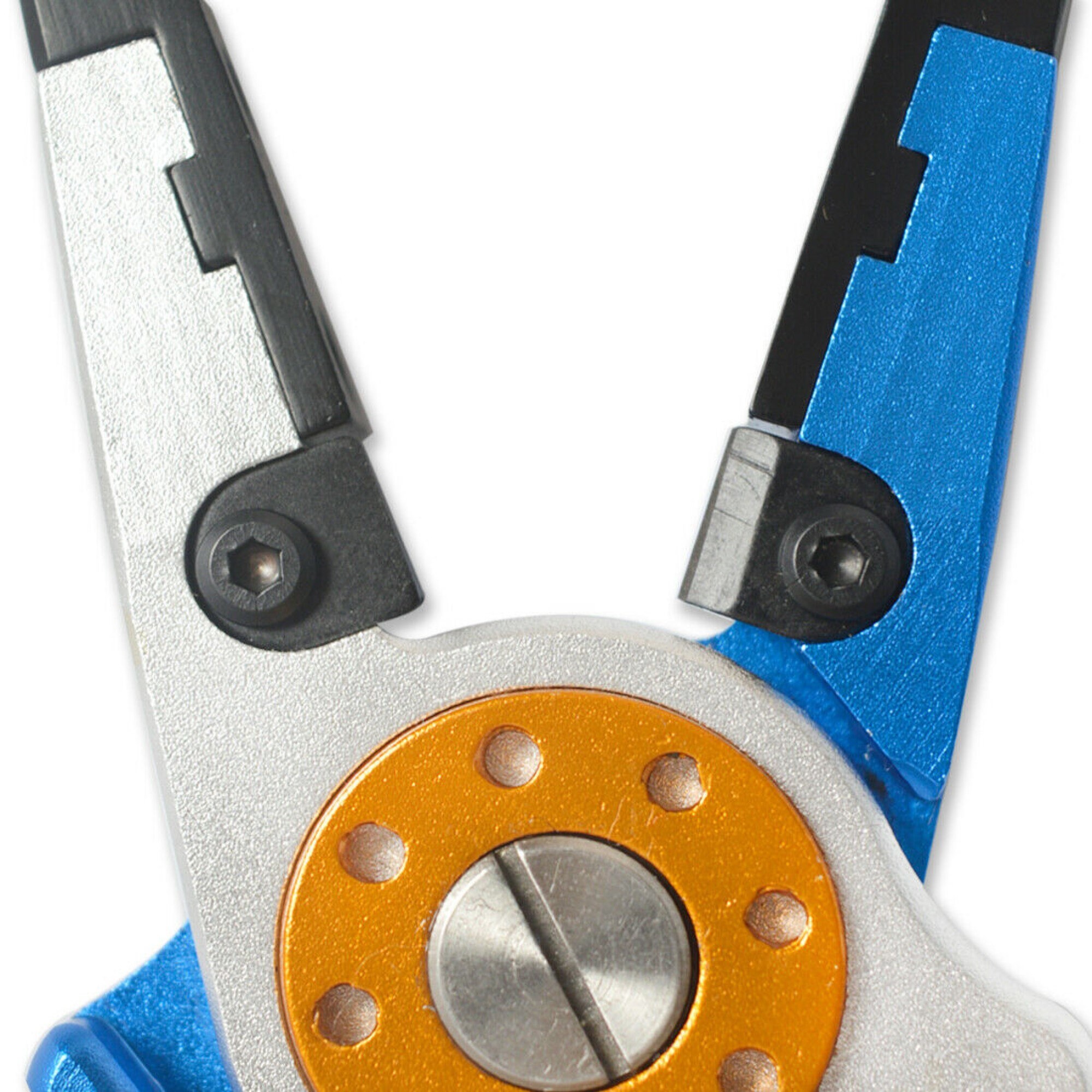 Pinza Da Pesca In Acciaio Inox E Alluminio Aviazione - 20cm, Blu/Argento, Rimovibile