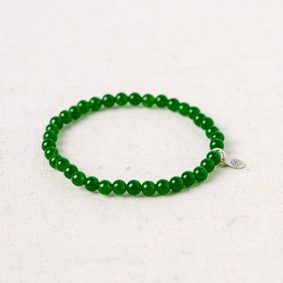 Green Jade Energy Bracelet Etsy