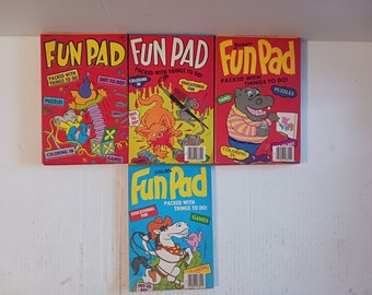 Vintage Fun Pad Puzzles/Dot-to-Dot/Puzzles/Coloring In/Games