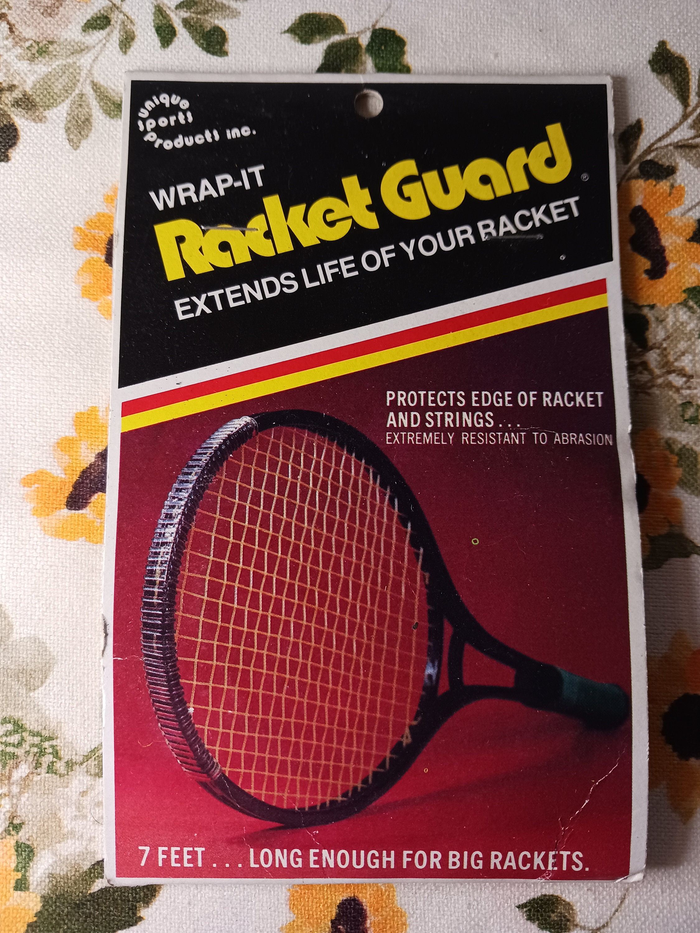 Vintage Wrap-It Racket Guard- Extends Life of your racket