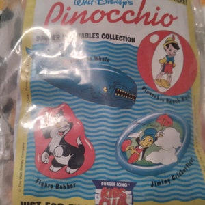 Vintage 1940's Walt Disney Pinocchio Burger King Kids Club - Etsy