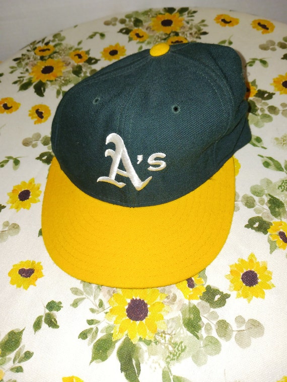 Oakland A's New Era Diamond/ 100% Wool Size 7/ Au… - image 7