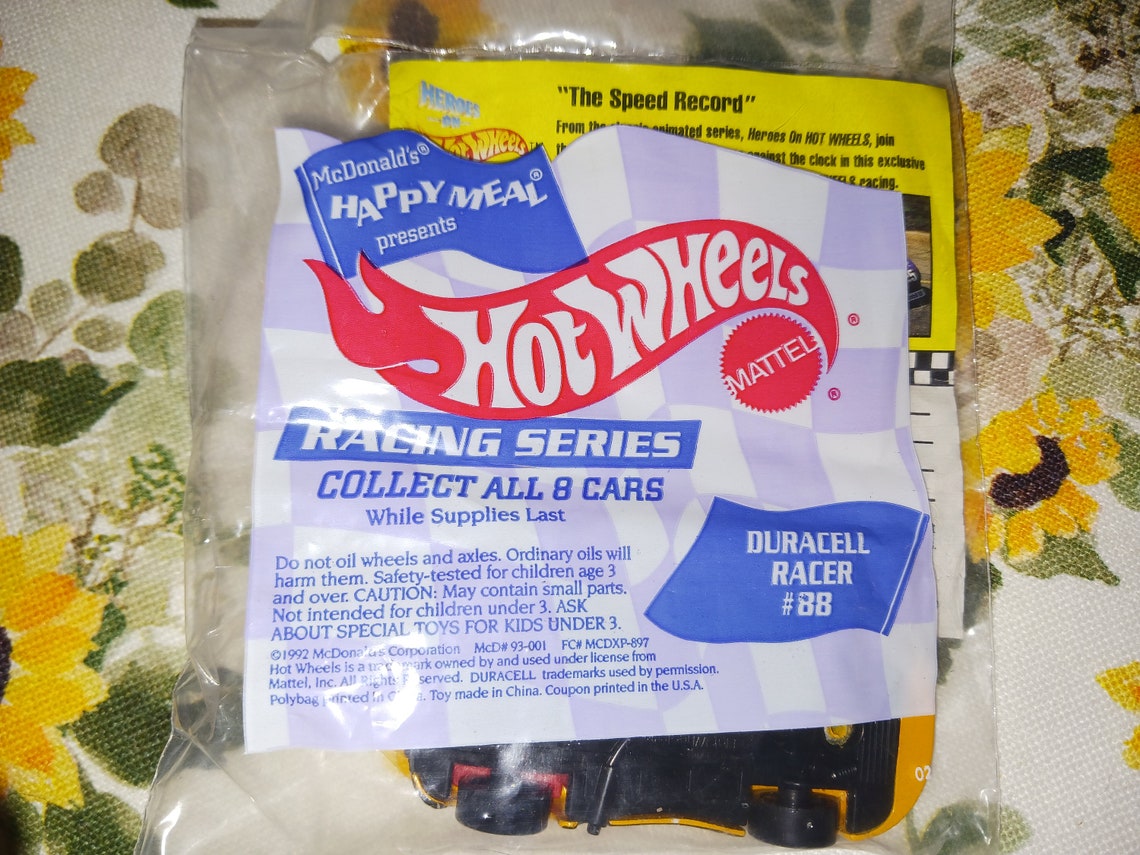 Vintage Mcdonald's Hot Wheels/duracell Racer 1992 - Etsy