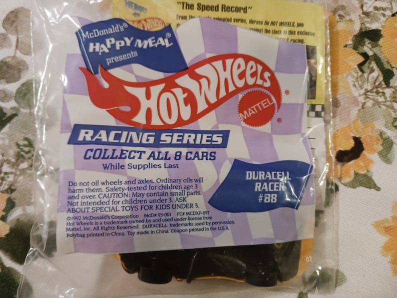 Vintage Mcdonald's Hot Wheels/duracell Racer 1992 - Etsy