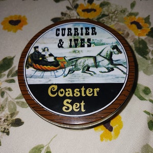 Currier & Ives Coaster (6) Piece Set