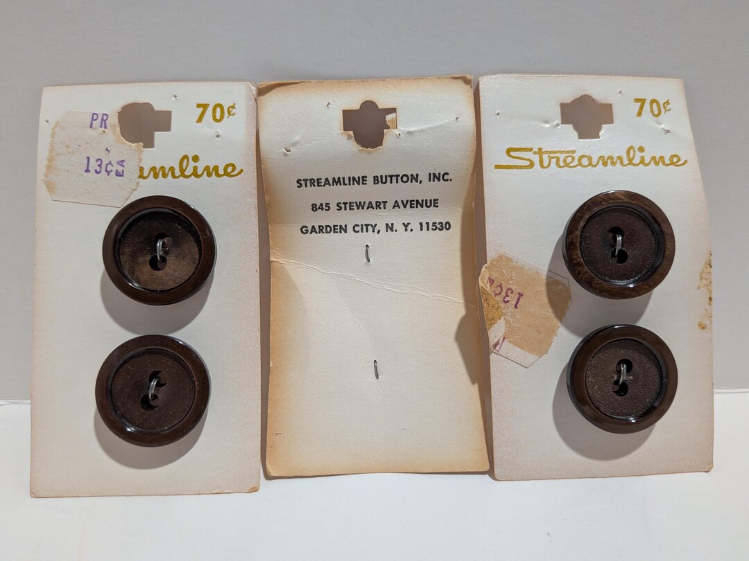 Vintage Streamline Buttons - Etsy