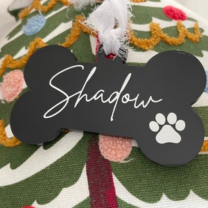 Custom dog acrylic ornament/ dog ornament/ custom ornament/ custom stocking tag/ custom dog gift/ dog lover gift/ gift for her/ acrylic