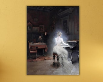 George Roux Spirit (1885) Poster Art Canvas Wall Art,George Roux Spirit art,George Roux art,Spirit,Roux Spirit Wall Art Print,Abstract Art