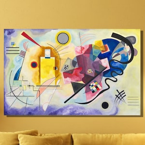 Wassily Kandinsky Wall Art,Wassily Kandinsky  Painting Art,Modern Canvas Wall Art Print,Office Room Decor,Abstract Artworks,Modern Painting
