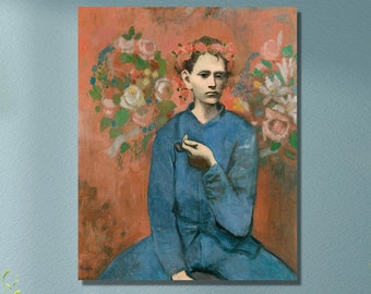 パブロ・ピカソ作「パイプを持つ少年」（1905年）1903年キャンバス壁