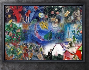 Le GRAND CIRQUE-マルク・シャガール、ホームオフィスの装飾、NY 展示