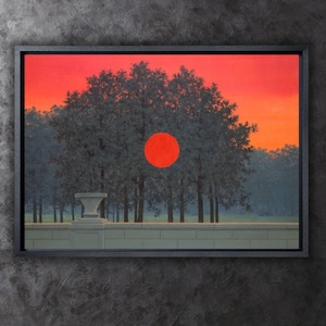 O pôster do banquete Canvas Wall Art de René Magritte, René Magritte The Banquet Print, Reprodução de impressão Wall Art, Trendy Modern Wall Art Decor
