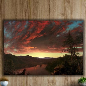 Frederic Edwin Church Twilight in the Wilderness 1860 Poster/Canvas Art Print,Exhibition Poster Art,Modern Museum Wall Art,Vintage Art Print